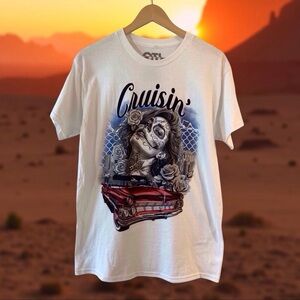 Cruisin’ Graphic Tee – OTL On The Low, Size M, Chicano Art Streetwear Brand new